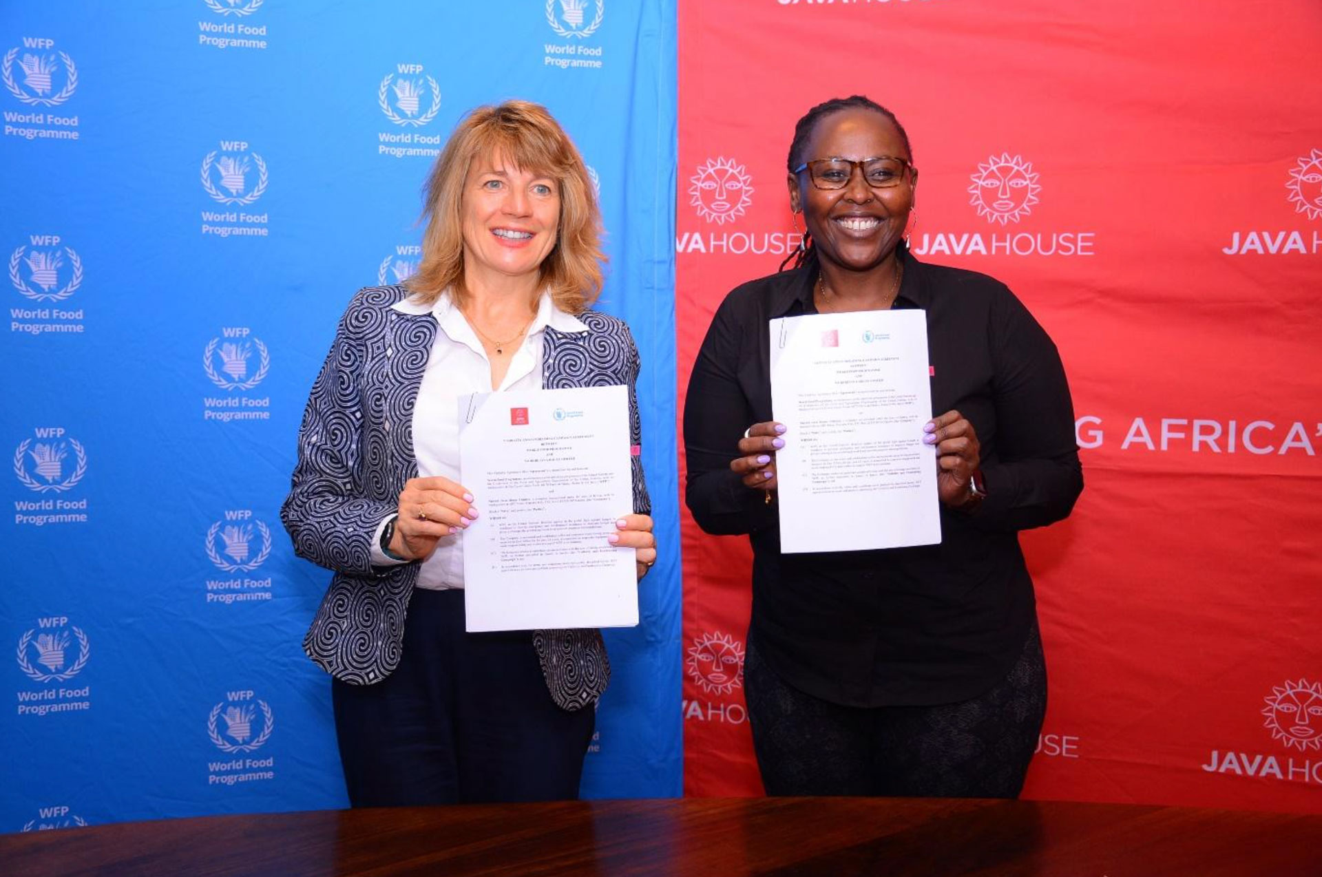 Java and WFP sign MoU to raise funds for school feeding